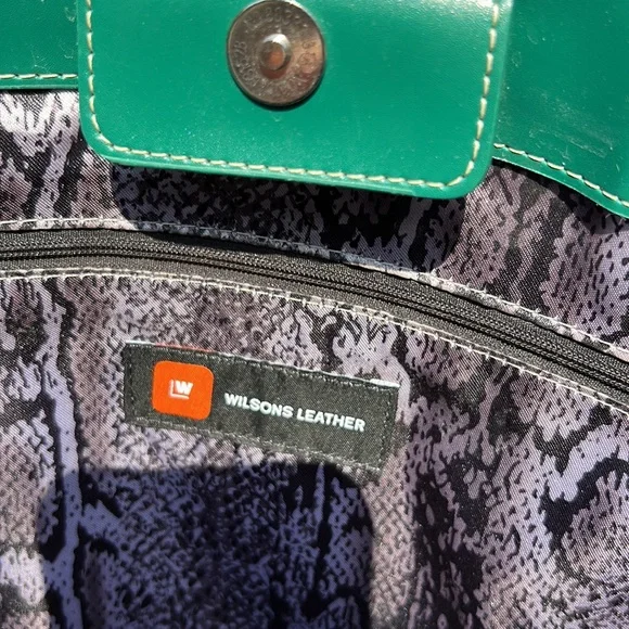 Wilson Leather Vintage Teal Green bag - Picture 12 of 15